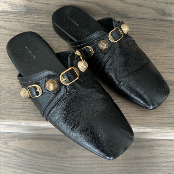 Balenciaga Cargole Stud Embellished Slippers - Picture 6 of 10